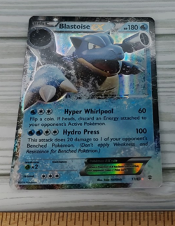 Pokemon 2016 XY Generations Blastoise EX 17/83 Trading Card TCG - Image 1