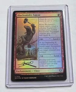 Blacksmith's Talent #125 Bloomburrow Foil Enchantment MTG NM/M - Image 1