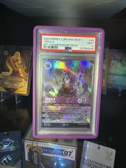 PSA 9 Disney Lorcana Enchanted Ursula Sea Witch Queen Set Championship Prize - Image 1