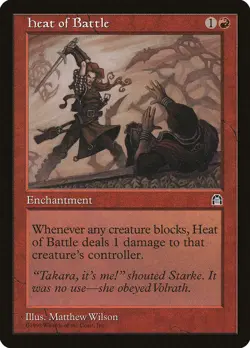 Heat of Battle [Stronghold] Magic MTG - Image 1