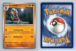 Lycanroc #117/197 SV Obsidian Flames Uncommon Pokemon 2023 TCG Card - Image 1