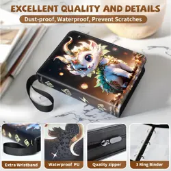 Card Binder for Pokemon Cards 4 pocket 400 Pocket Trading Card Holder Album Book - Image 4