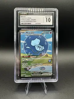 Bubble Mew Paldean Fates 232/091 Special Illustration Rare CGC GEM Mint 10 - Image 1