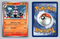 Chandelure #38/197 SV Obsidian Flames Uncommon Pokemon 2023 TCG Card - Image 1