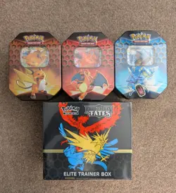 Pokemon TCG Hidden Fates Elite Trainer Box + Complete Tin Set - Brand New ✅🔥 - Image 1