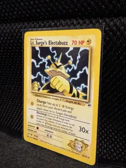 Pokemon TCG: Lt. Surge's Electabuzz Gym Heroes Rare Holo #6/132 LP Year 2000 - Image 3