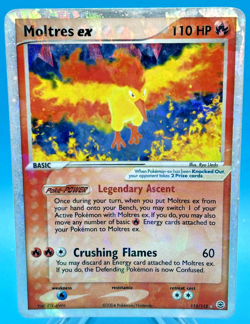 2004 Pokemon TCG - Moltres EX Secret Shattered Holo 115/112 - Secret Rare - Image 1