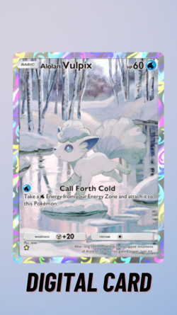 Alolan Vulpix Full Art Celestial Guardians Pokemon TCG Pocket 1 Star ⭐ (English) - Image 1