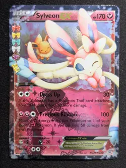 Sylveon EX RC21/RC32 Generations: Radiant Collection Pokemon LP Holo - Image 1