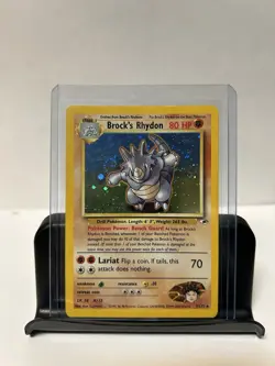 Pokemon Brock's Rhydon Holo Rare Gym Heroes 002/132 Unlimited - Image 1