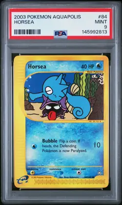 2003 POKEMON AQUAPOLIS #84 HORSEA PSA 9 - Image 1