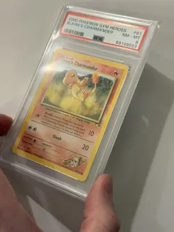 Pokemon TCG 61/132 Blaine's Charmander 2000 Pokemon Gym Heroes PSA 9 - Image 2