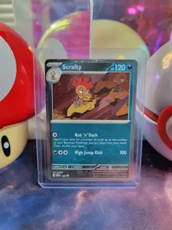 Scrafty 188 Pokemon TCG Scarlet & Violet Black Star Promo Cosmos Holo NM - Image 1