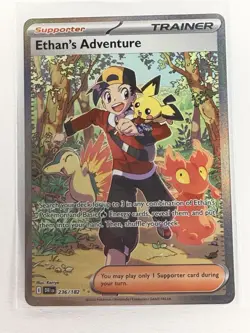 Pokemon Ethan's Adventure 236/182 SIR Destined Rivals Pack Fresh NM/M - Image 1