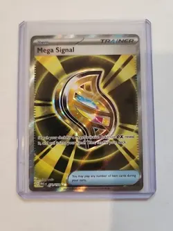 Mega Signal 171/132 — Mega Evolution Ultra Rare Full Art Holo Pokemon TCG (Mint) - Image 1