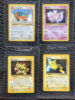WB Presents POKEMON The First Movie BLACK STAR PROMO SET of 4 cards 1999 NM/M - Image 1