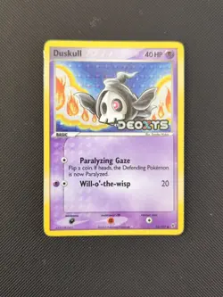 Pokemon Card TCG - Duskull 58/107 - EX Deoxys Reverse Holo Rare Stamped - Image 1
