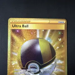 Ultra Ball 186/172 Brilliant Stars Gold Hyper Rare Single Card - Pack Fresh - Image 2
