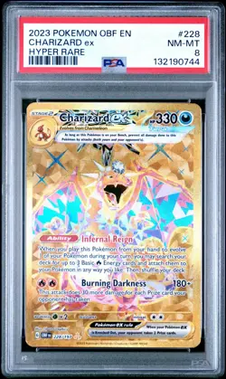 Pokemon TCG Charizard EX Holo Card Sv03: Obsidian Flames 228/197 - Image 1
