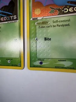 Pokemon EX Deoxys Zubat Reverse holo Lot 2 Cards 83/107 2005 English - Image 2