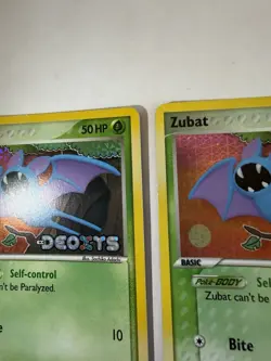 Pokemon EX Deoxys Zubat Reverse holo Lot 2 Cards 83/107 2005 English - Image 5