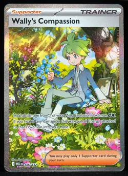 Wally's Compassion #186/132 Mega Evolution Mint Pokemon Card - Image 1