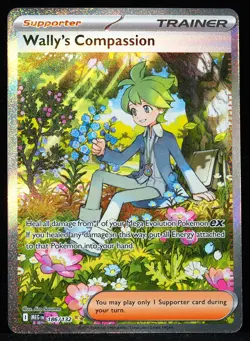 Wally's Compassion #186/132 Mega Evolution Mint Pokemon Card - Image 4