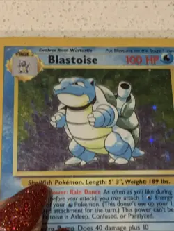 Pokemon TCG Blastoise Base Set Holo Unlimited Rare Card 2/102 MP HP - Image 4