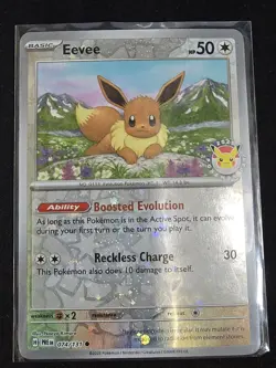 Eevee - (Pokemon Day 2025) (Reverse Cosmos Holo) 074/131 Miscellaneous Cards... - Image 3
