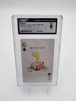 1999 Pokemon Playing Cards Gold Deck Shuckle CGC 9 Japanese No.213 10 of Clubs - Image 1