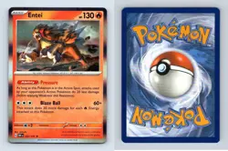 Entei #30/197 SV Obsidian Flames Rare Holo Pokemon 2023 TCG Card - Image 1