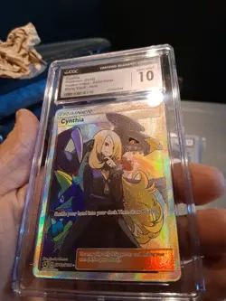 Cynthia Cgc 10 Gem Mjnt 2019 Hidden Fates SV82/SV94 Shiny Vault Holo Rare Card - Image 2
