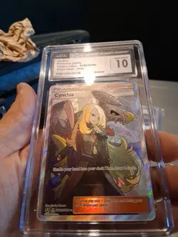 Cynthia Cgc 10 Gem Mjnt 2019 Hidden Fates SV82/SV94 Shiny Vault Holo Rare Card - Image 3