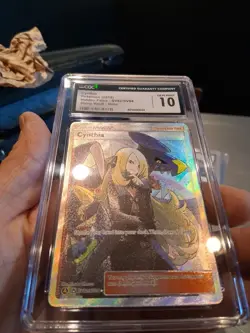 Cynthia Cgc 10 Gem Mjnt 2019 Hidden Fates SV82/SV94 Shiny Vault Holo Rare Card - Image 4