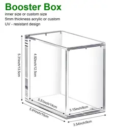 Pokemon Magnetic Booster Box Acrylic Case! Pokemon Card Protective Display! - Image 4