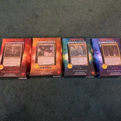 2017 Magic the Gathering MTG Commander Set of 4 Factory Sealed Decks - ENGLISH - Image 1