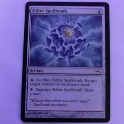 MTG Magic the Gathering Aether Spellbomb (141/306) Mirrodin LP - Image 1