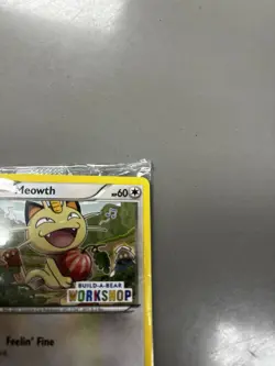 Pokemon Meowth 67/108 Build-A-Bear Workshop Promo Basic HP60 Scratch 20 - Image 2