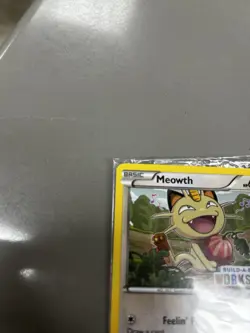 Pokemon Meowth 67/108 Build-A-Bear Workshop Promo Basic HP60 Scratch 20 - Image 3