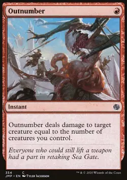 MTG Magic the Gathering Outnumber (354/496) Jumpstart LP - Image 1