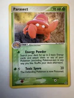 Pokemon TCG Parasect EX FireRed & LeafGreen Reverse Holo Uncommon 43/112 70 HP - Image 1