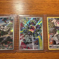 3 Full Art Pokemon Lot: Starly, Loudred, And Smeargle NEAR MINT CONDITION - Image 3