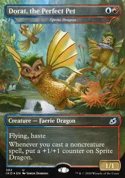 MTG Magic the Gathering Sprite Dragon (382/403) Ikoria Lair of Behemoths LP - Image 1
