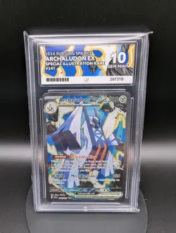 Archaludon Ex 241/191 SIR Pokemon TCG: Surging Sparks ACE 10 Gem Mint ENGLISH - Image 1