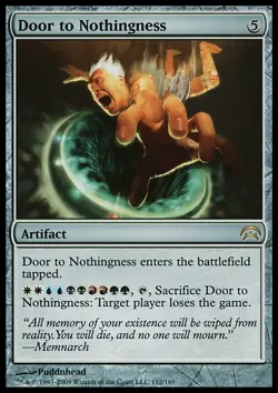 MTG Magic the Gathering Door to Nothingness (112/172) Planechase LP - Image 1
