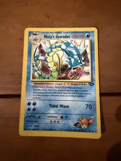 Pokemon Misty's Gyarados Gym Challenge Holo Rare 13/132 100 HP Stage 1 Unlimited - Image 1