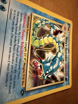Pokemon Misty's Gyarados Gym Challenge Holo Rare 13/132 100 HP Stage 1 Unlimited - Image 5