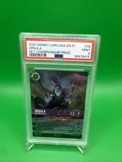 Disney Lorcana PSA 9 Ursula Sea Witch Queen Enchanted Set Championship Prize - Image 1