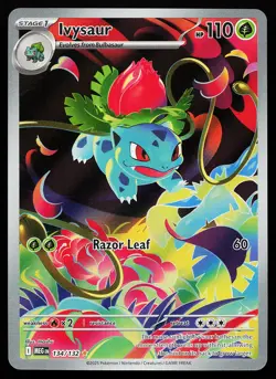 Ivysaur 134/132 Holo Illustration Rare Mega Evolution Pokemon Card - Image 1
