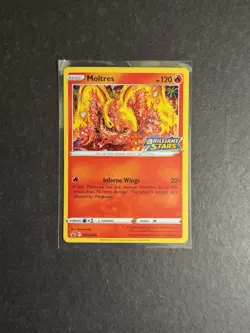 Moltres SWSH185 Holo Pokemon Card Black Star Promo Pre Release SWSH PTCG NM - Image 1
